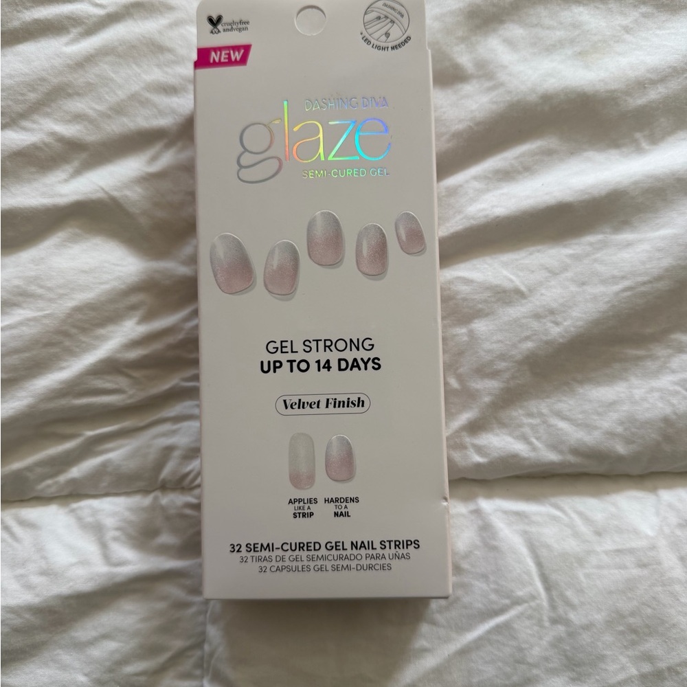 Dashing Diva Glaze Semi-Cured Gel Nail Strips - Velvet Finish